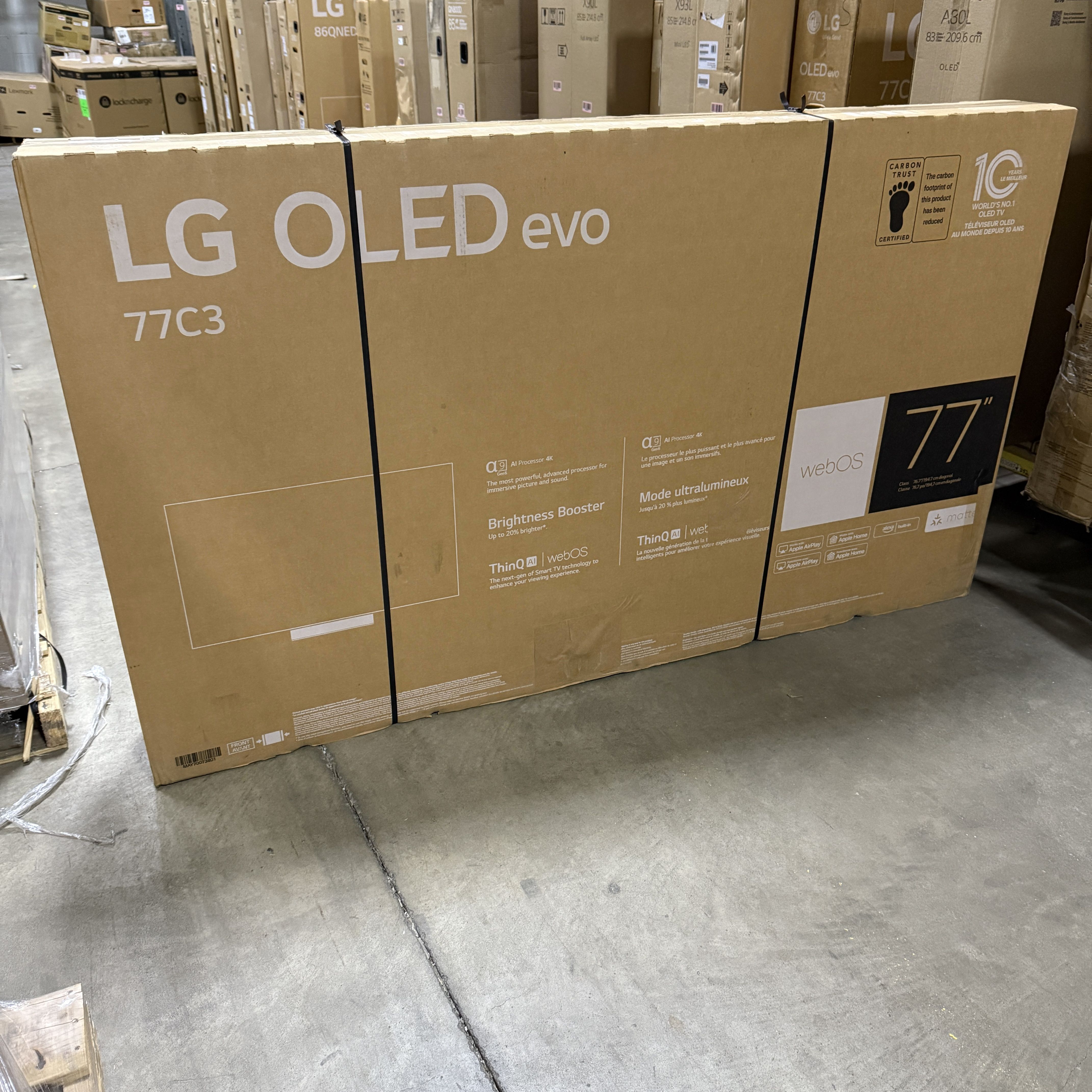 LG 77" C3 Series OLED Smart TV OLED77C3PUA