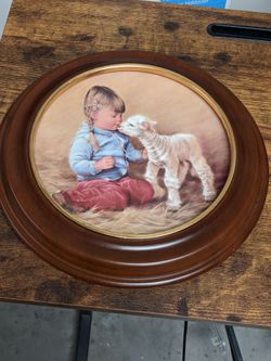 Vintage 1985 "The Magic Of Childhood" Collector Plate With Frame