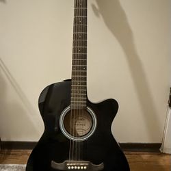 Black Fender A Series Electric Guitar