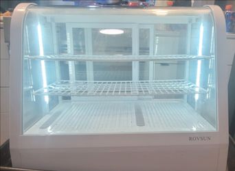 ROVSUN 27" 3.5 Cu.Ft. Refrigerated Bakery Display Case Countertop - White