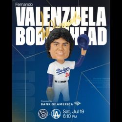 2 Sests On Reserve  10 Row C.  Fernando Valenzuela Bobblehead Night.   $120 