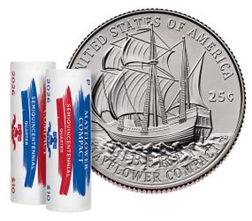 2026 P&D Mayflower Compact Quarters - US Mint Sealed Box