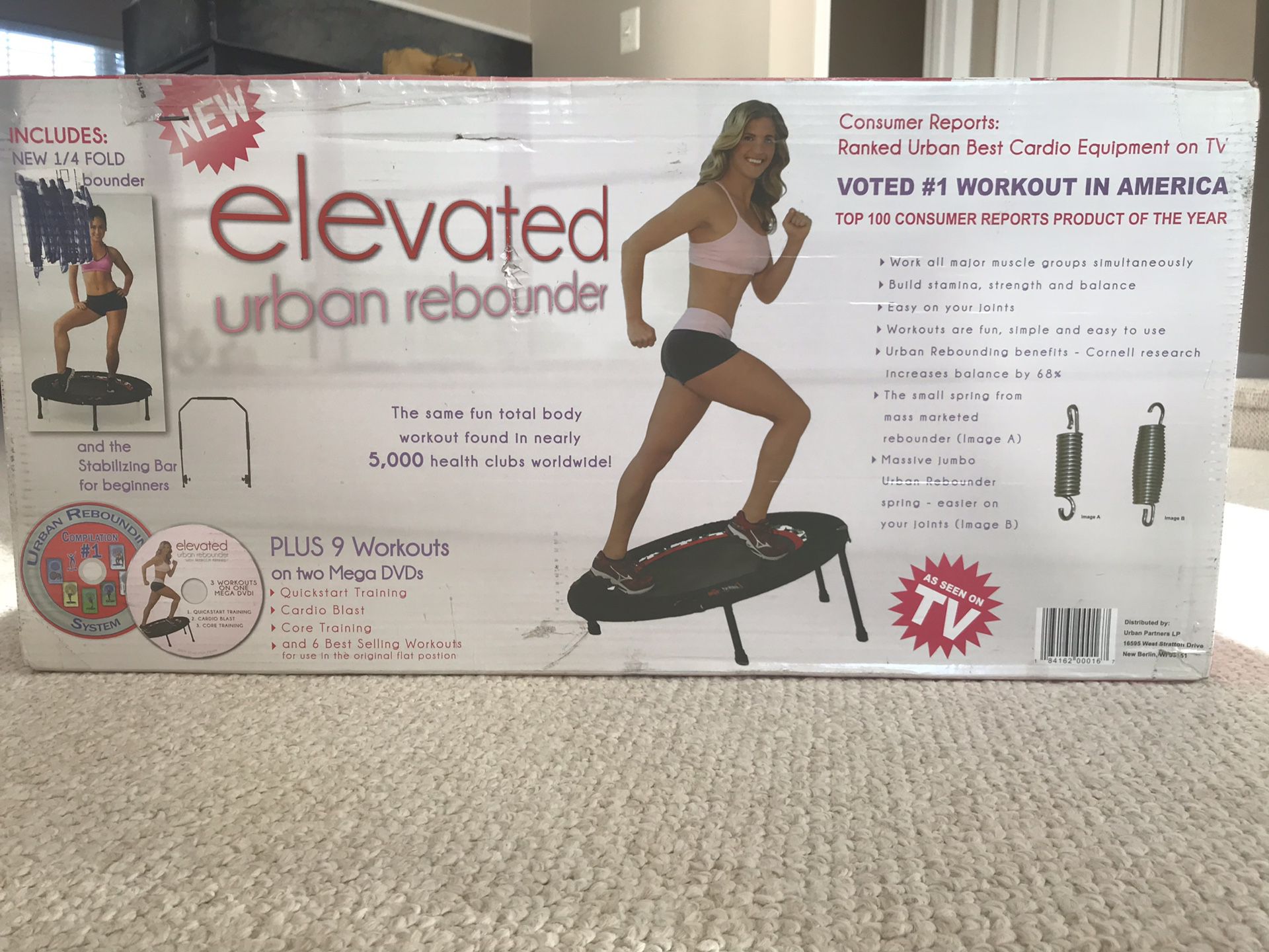 Elevated Urban Rebounder exercise equipment