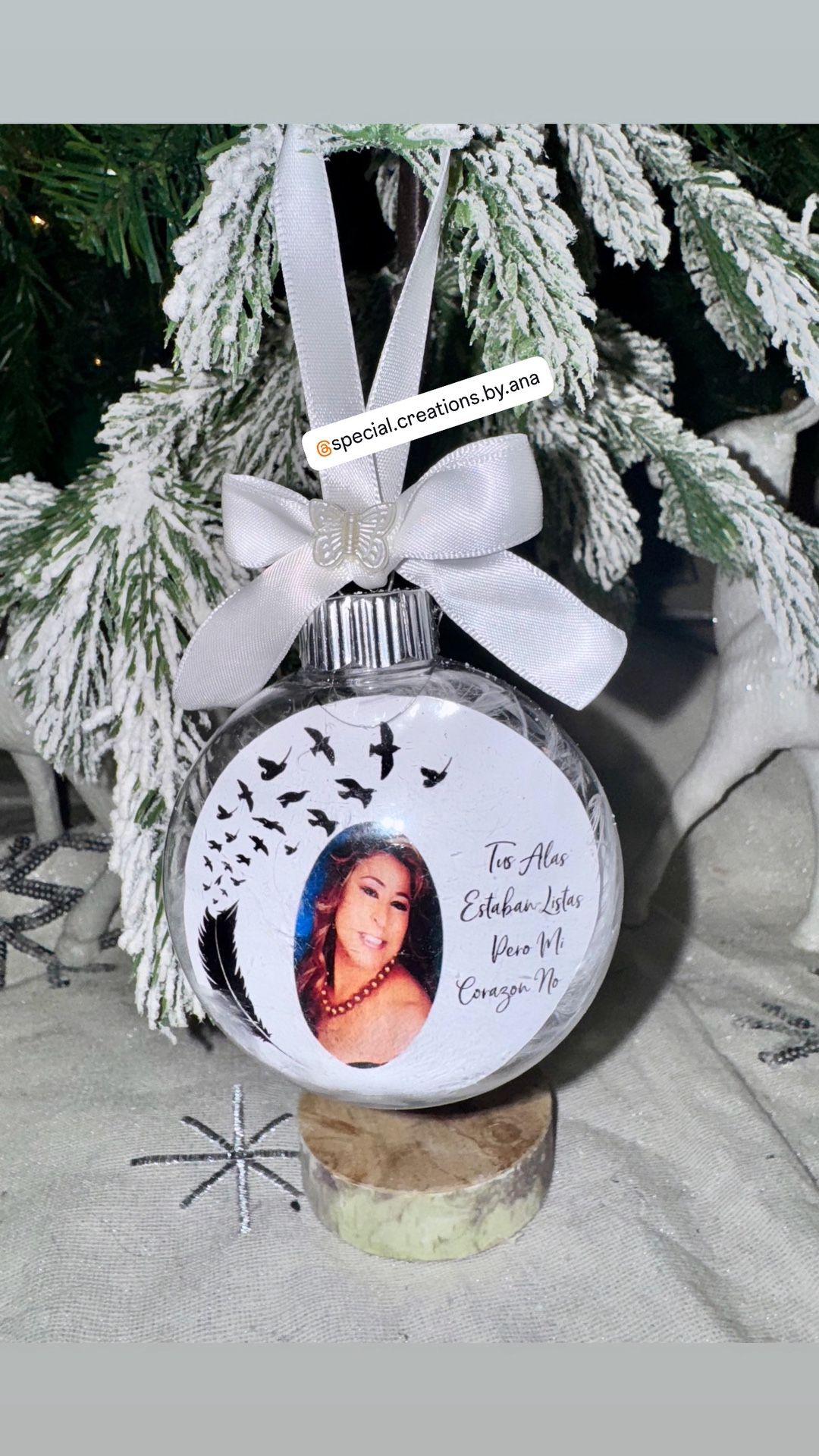 Memorial ornament made with a lot of love and respect 🤍🪽