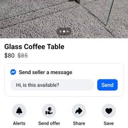 Glass Coffee Table 