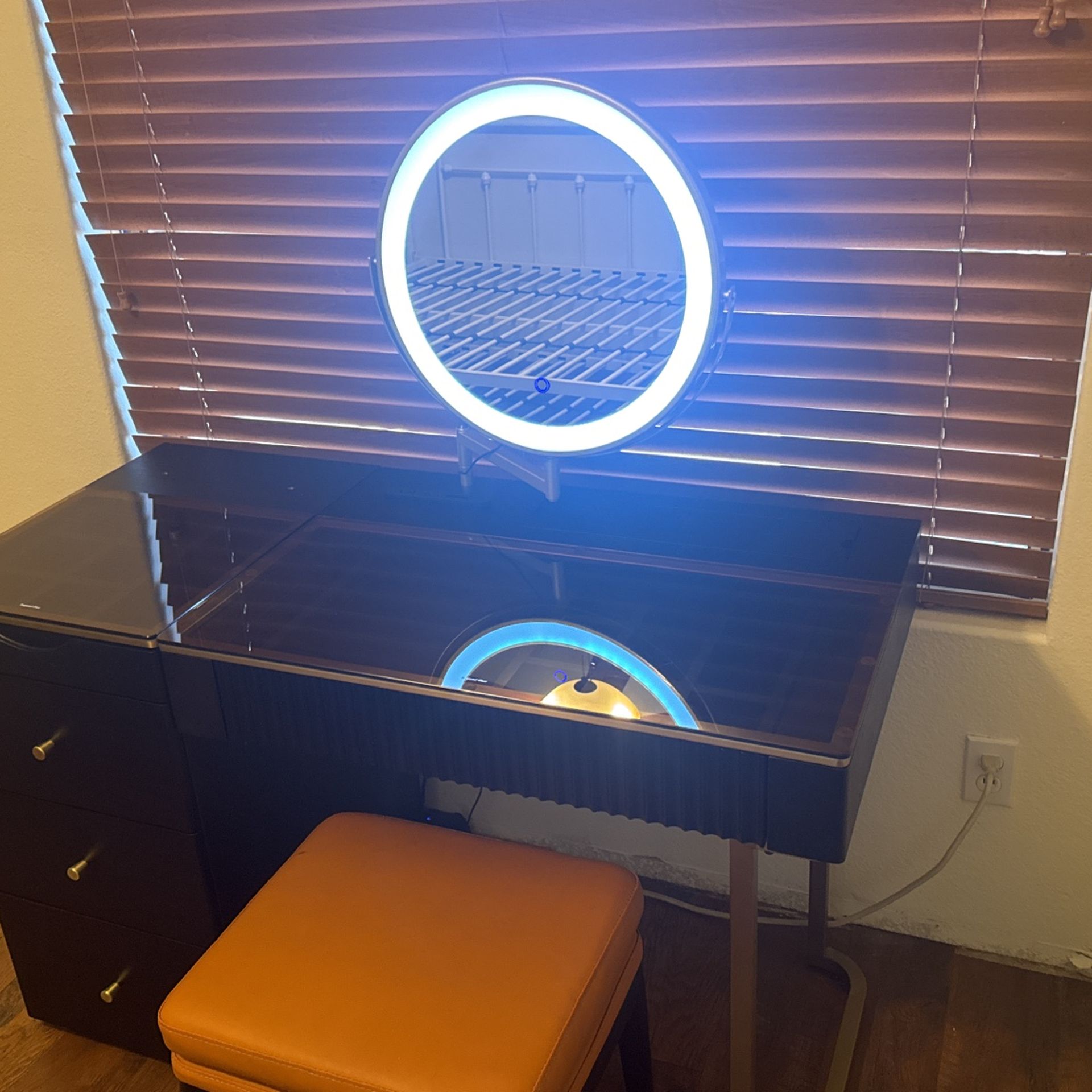 Vanity With Stool - Like NEW