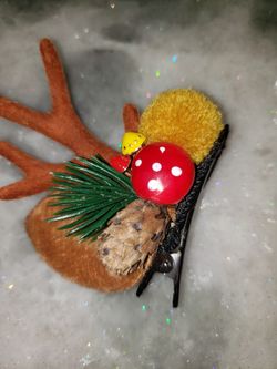 Christmas Antler Hair Barretts