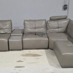 Leather Sectional Couch With Recliner