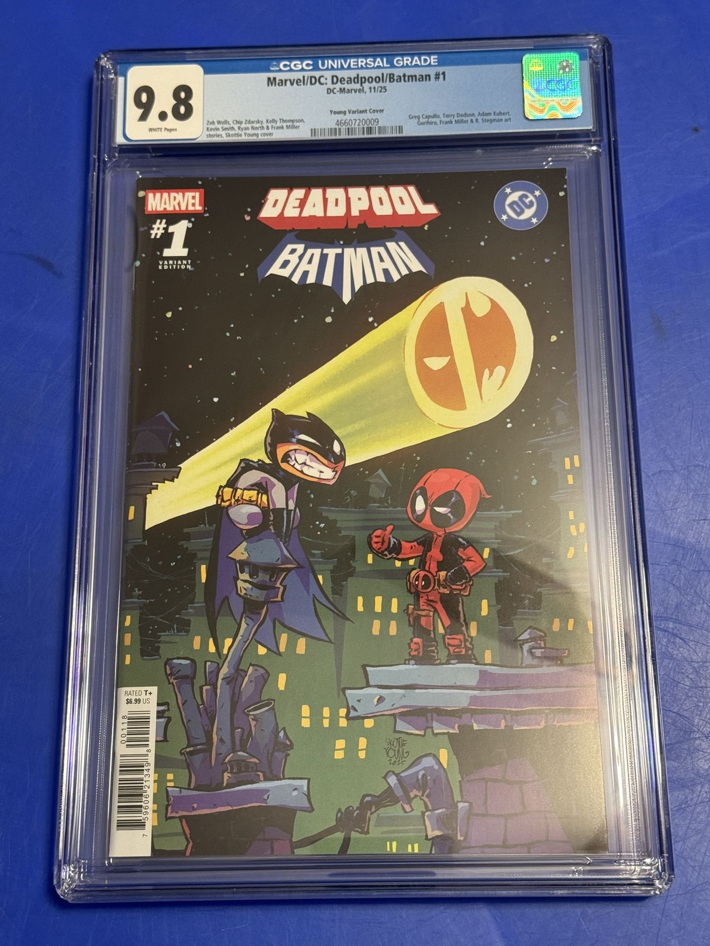 DEADPOOL BATMAN 1 CGC 9.8 SKOTTIE YOUNG COVER 1ST PRINT 1ST APPEARANCE LOGO 2025