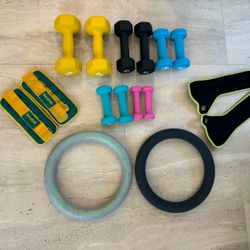 Dumbbells And Bala Power Rings!
