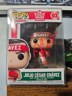 Julio Cesar Chavez autograph funko pop, New