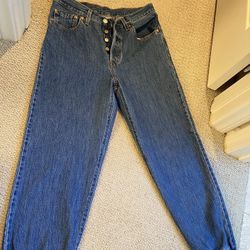 Free People Levi’s High Waisted Jogger 501 Jeans 