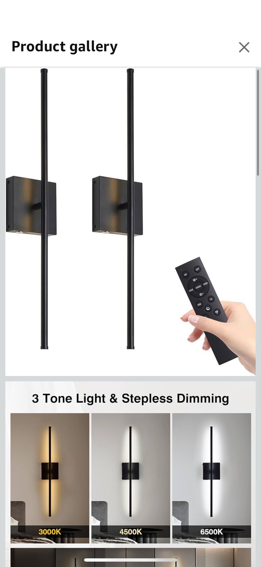 Battery Operated Wall Lights 742C