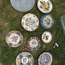Assorted Hanging Decorative Plates