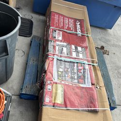 Husky 5-Shelf Metal Industrial Duty Freestanding Garage Storage Shelving Unit in Black (90 in. W x 90 in. H × 24 in. D)