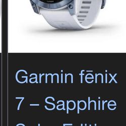Garmin Fenix 7 Sapphire Solar Edition