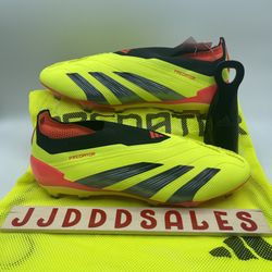 Adidas Predator Elite LL Cleats FG Solar Yellow IE2366 Men’s Sz 10.5 NWT W/Bag  New 