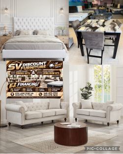 3ROOM PACKAGE DEAL QUEEN WITH MATTRESS