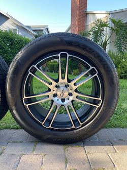 5 lug nut rims & TIRES/ rines & LLANTAS de 5 birlos (5x112) Size: 20” NEW TIRES