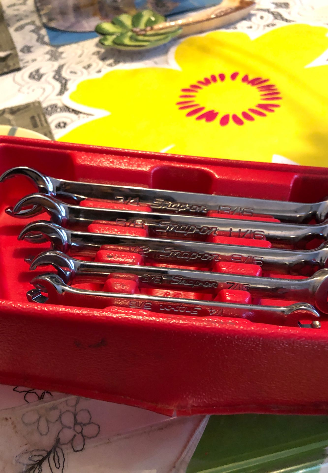 Snap on 5 piece wrench set