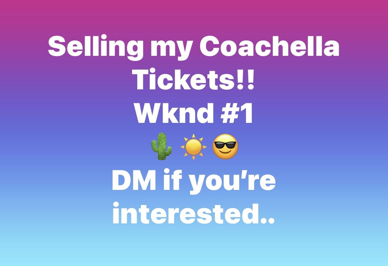 Coachella Tickets Weekend 1