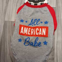 All American Babe Pet Apparel Size Medium NWT