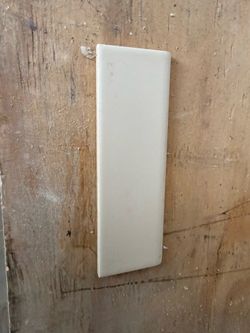 Bullnose porcelain tile - cream 2” x 6”