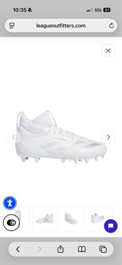 Adidas adizero football cleats 3y. Brand new never worn