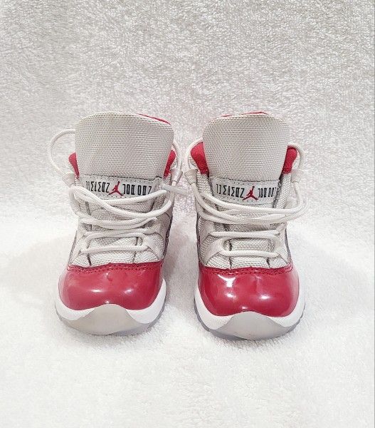Air Jordan Retro XI 11 size 6c TD Cherry Red Toddler 378040-116 Very Clean