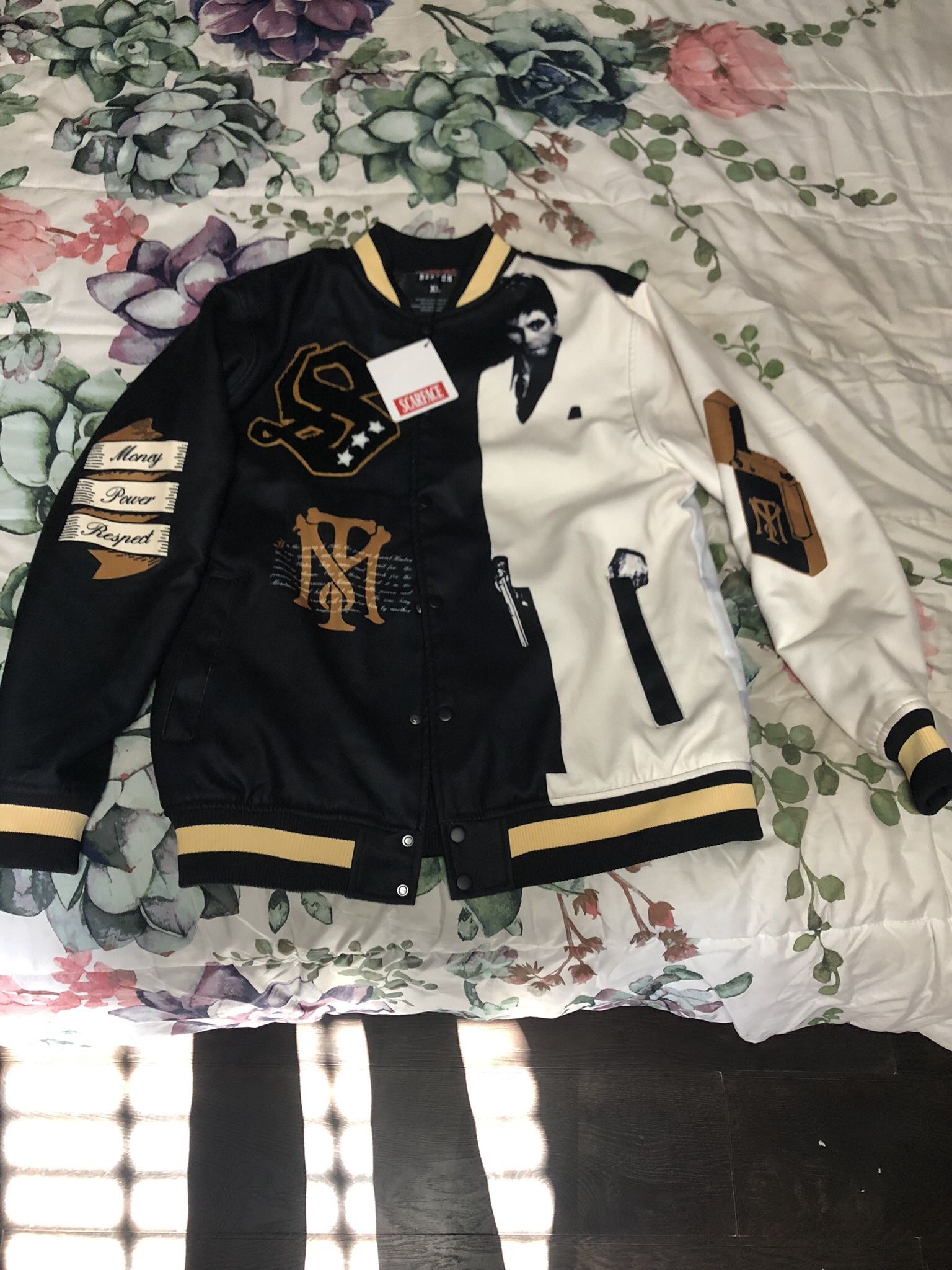 LICENSED AL PACINO SCARFACE VARSITY JACKET SIZE XL
