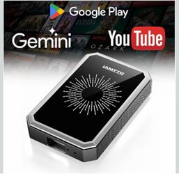 New Wireless CarPlay Adapter with Gemini AI and Google Play