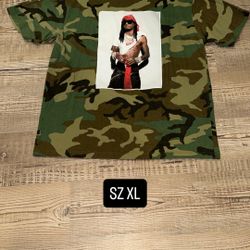 Supreme Playboi Carti Tee Woodland Camo 