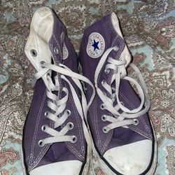Purple Converse High Tops