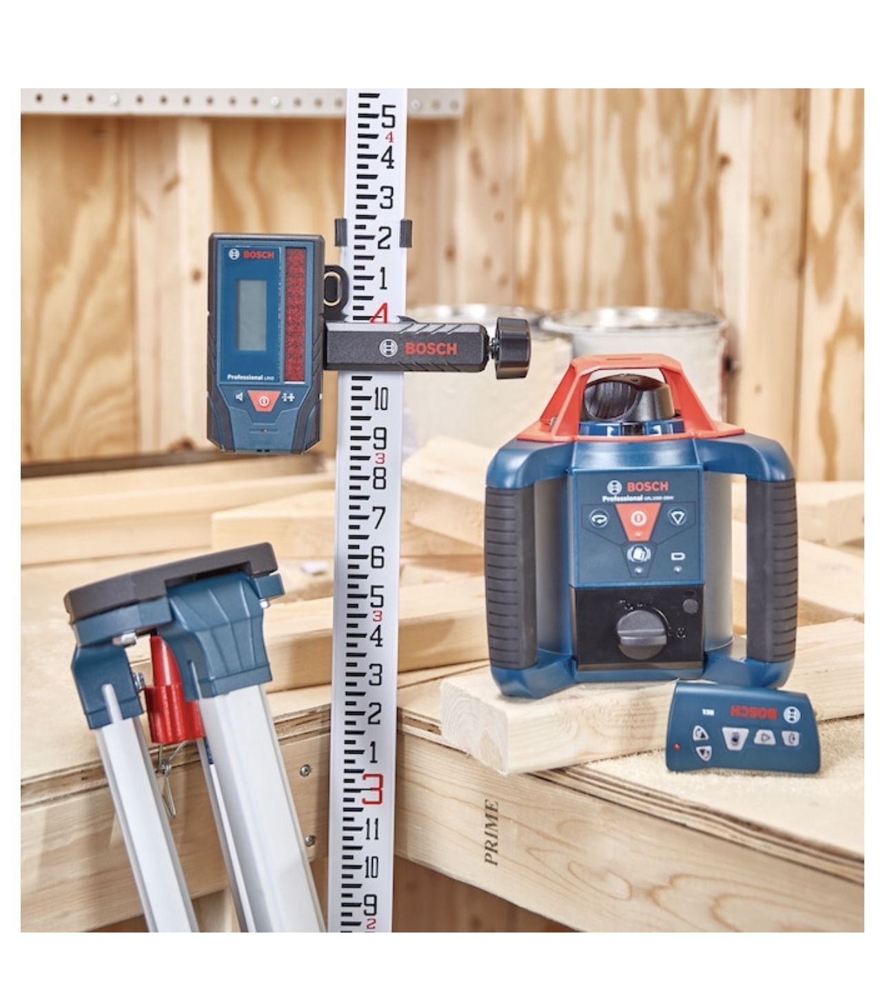 Bosch GRL100020HVK SelfLeveling Rotary Laser Kit for Sale in