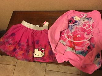 New size 6 girls hello kitty set
