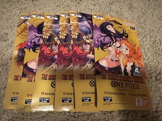 One Piece Card Game OP-17 Booster Packs x6