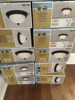 8 Flush Mount Bronze Light Fixtures