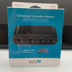 Nintendo Official Wii U GameCube Controller Adapter BRAND NEW SEALED!