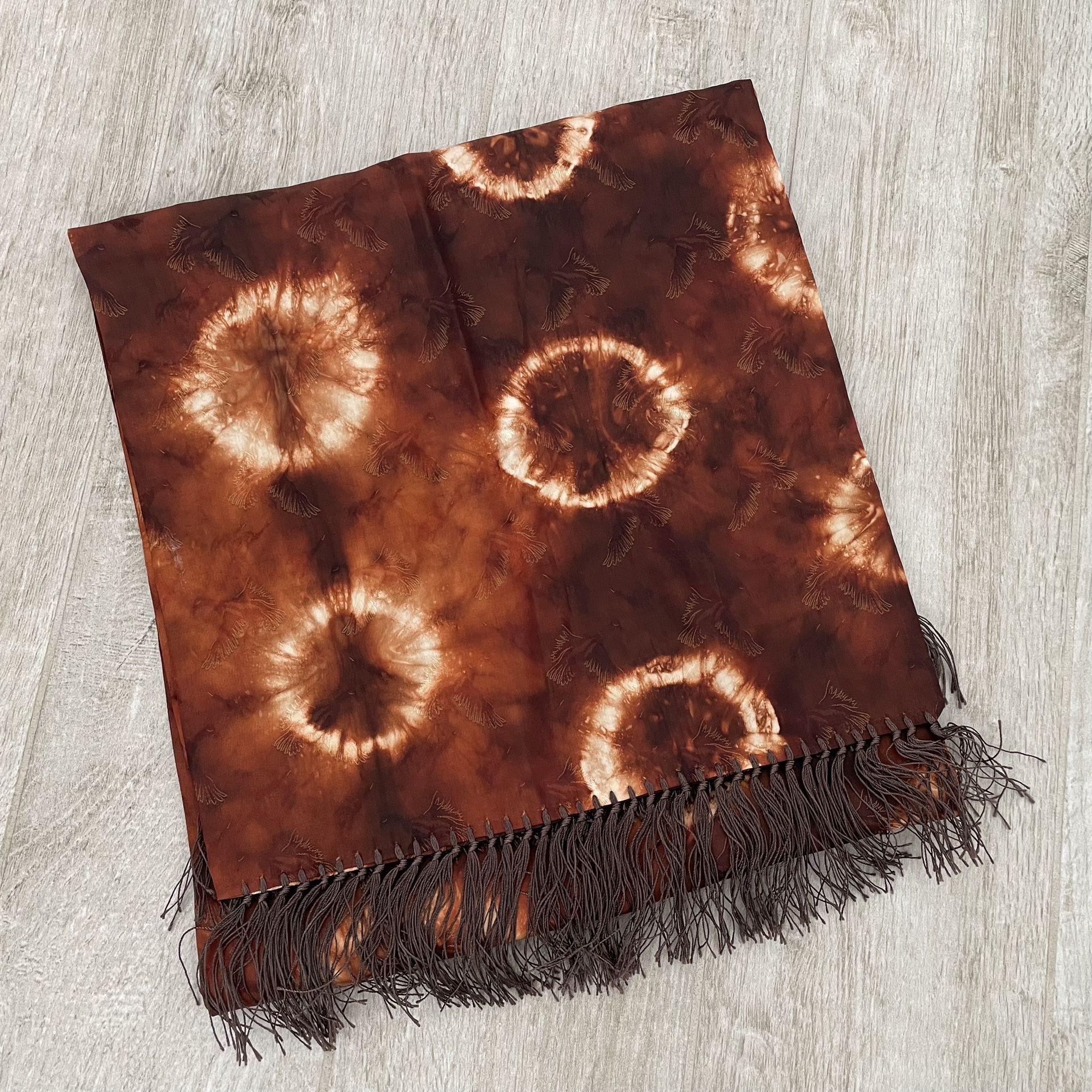 Manhattan Rayon Hand Tied & Dyed Fringe Scarf