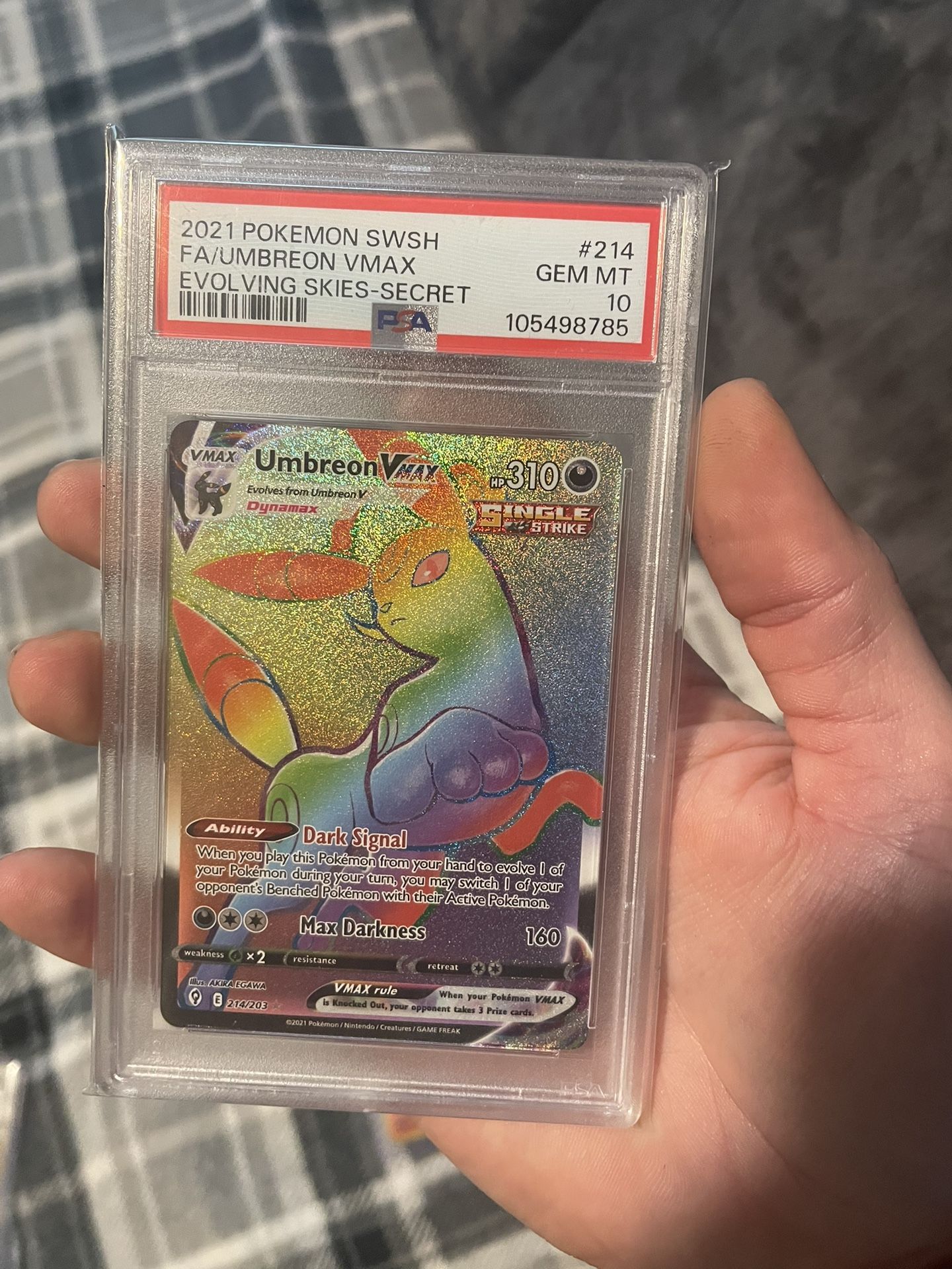 Umbreon Vmax Secret Rare PSA 10