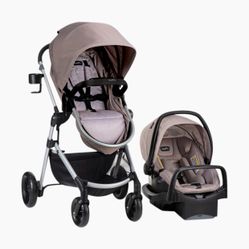 EvenFlo Pivot Travel System with Safemax Infant Car Seat - Convertible Stroller