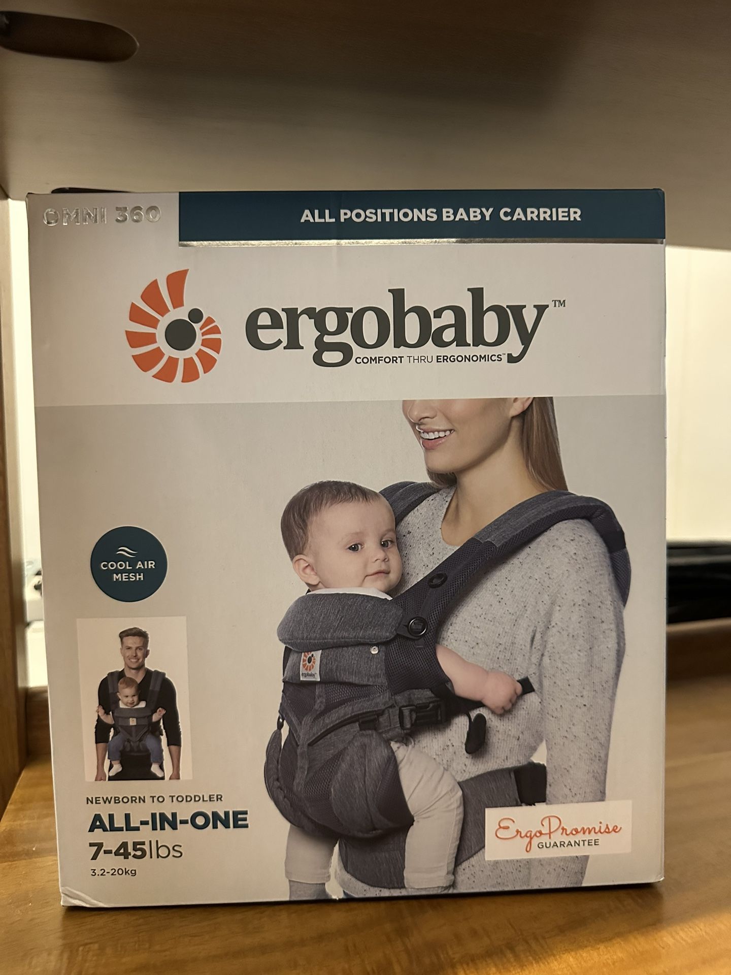 Ergobaby 360 All-Position Baby Carrier with Lumbar Support (12-45 Pounds) Bundle with Omni 360 All-Position Newborn to Toddler Carrier (7-45 Pounds)