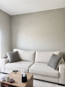 Cream couch and loveseat set