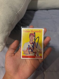 Adam Kennedy and roger repoz autographed baseball card