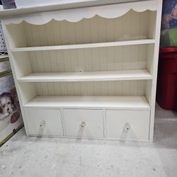 3 tier White Shelve with drawers