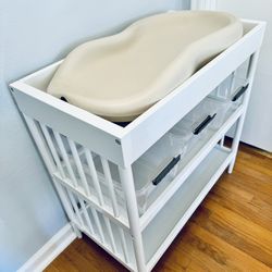 New! Diaper Changing Table And Storage