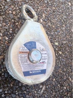 MCKISSICK HF-2 4.5 RB HAY FORK PULLEY WITH SWIVEL EYE CROSBY 554