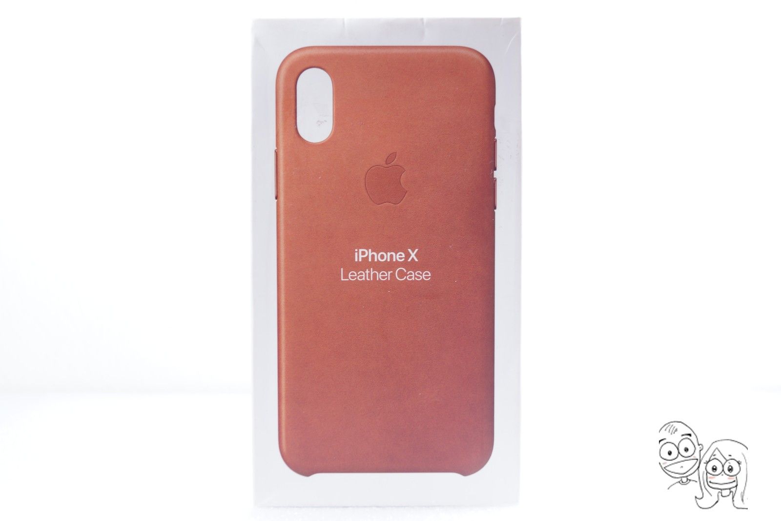 Genuine Apple - iPhone X Protective Leather Case (Saddle Brown) MQTA2ZM/A