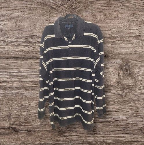Men's Three Button Long Sleeve Polo