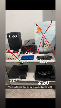 Consoles for sell